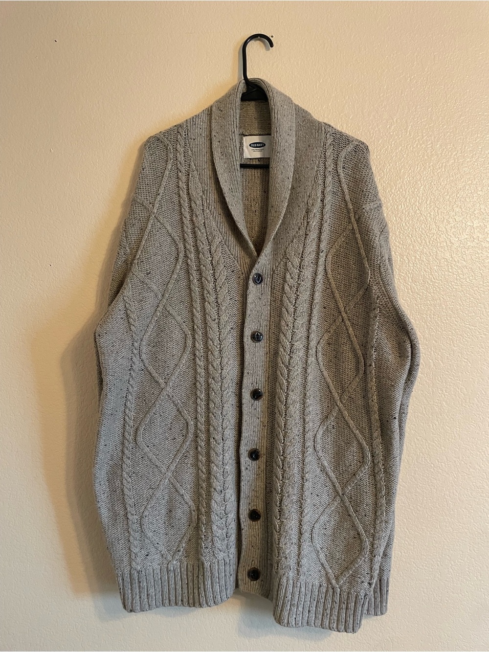 Old Navy Neutral Oatmeal Knit Cardigan